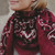 Wool & Silk Scarf Bandana Bordeaux Red, Maison Lecomte Flament, tomfoolery