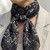 Cotton Scarf Bandana Black, Maison Lecomte Flament, tomfoolery
