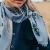 Wool & Cashmere Scarf Bandana Riviera Blue, Maison Lecomte Flament, tomfoolery