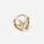 Hermine Gold & Ivory Scarf Ring, Maison Lecomte Flament, tomfoolery