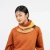 Mismatch Colour Block Knit Hood in Golden Stone Blue, VERLOOP, tomfoolery