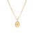 Gold Oval Star Set Diamond Pendant, Star - By tf, tomfoolery