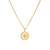 Gold Round Star Set Diamond Pendant, Star - By tf, tomfoolery