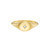 Gold Star Set Diamond Signet Ring, Star - By tf, tomfoolery