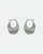 Silver Oval Round Hole Hoops, ABOAB, tomfoolery