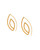 Small Tulip Outline Earrings, Deco Echo, tomfoolery
