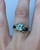 One-Of-A-Kind Seafoam Tourmaline, Green Sapphire & Moissanite Ring, Lauren MacPhail, tomfoolery