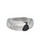 Alex Solo Pewter Signet Ring Black, Mia Vilcins, tomfoolery