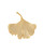 Gold Ginkgo Brooch, Michael Michaud, tomfoolery