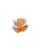 Orange Dart Frog Brooch, Trovelore, Tomfoolery London