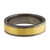 Large 6mm Titanium & 18ct Gold Inlay Wedding Band