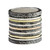 SIlver and Gold Tall Spinning Ring