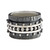 Silver and Oxidised SIlver Ball Spinning Ring