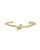 Tomfoolery, Gold Plated Silver Knot Bangle, Karen Hallam