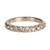 Mia Chicco: Champagne Diamond & 18ct White Gold Rustic Half Eternity Ring, Tomfoolery