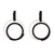 Black Swirl Earrings