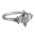 Muse by tomfoolery, 18ct White Gold Hex Five Diamond Ring, tomfoolery