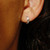 Tomfoolery, Petite Silver Fold Hoop, Tf Hoops