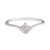 18ct White Gold V Cluster Diamond Ring