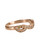 Mia Chicco: Champagne Pavé Diamond & 9ct Rose Gold Curved Ring, Tomfoolery