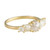 Muse by tomfoolery, 18ct Yellow Gold Hexagon Five Diamond Ring, tomfoolery 