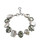 tomfoolery Grey & White Crystal Bracelet
