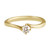 Yen, Twist Diamond & 9ct Yellow Gold Ring, Tomfoolery