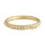 Gold Grain Set Diamonds Seaweed Ring