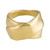 Tomfoolery, Gold Plated Crossover Ring, Karen Hallam
