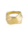 Tomfoolery, Gold Plated Crossover Ring, Karen Hallam