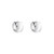 Tomfoolery, Chunky Petite Silver Fold Hoop, Tf Hoops