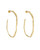 Carmen Gold Textured Hoop Earrings, Karen Hallam, tomfoolery