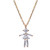 Yellow Gold & Diamond Girl Pendant, Little Ones Paris, tomfoolery