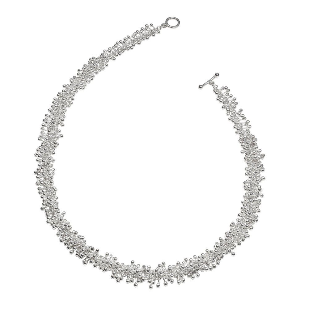 Yen, 'Molecule' Silver Necklace, Tomfoolery