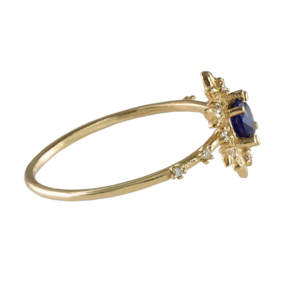 Sofia Zakia, Sapphire & Diamond Termina Ring, Tomfoolery