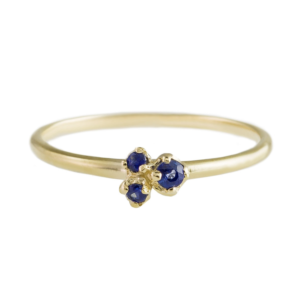 n+a New York, Blue Sapphire Three Buds Ring, Tomfoolery