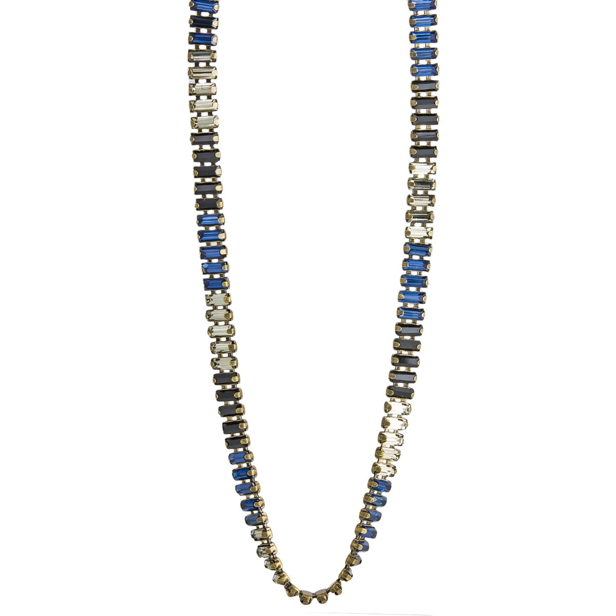 TataBorello, Navy Blue Aretha Necklace Long, Tomfoolery