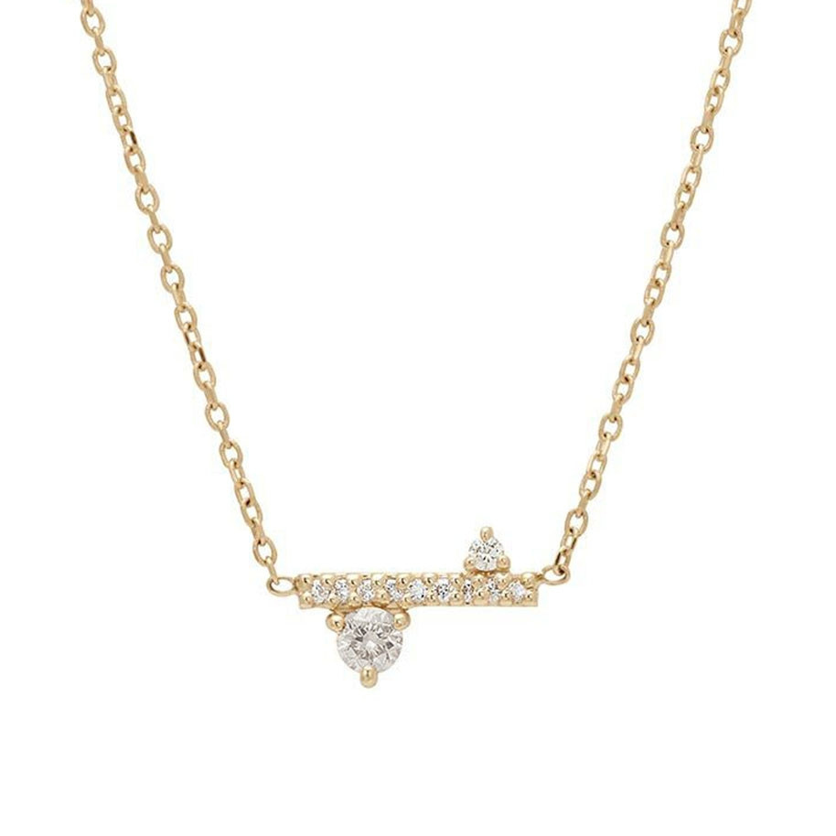 Anna Sheffied, Dusted Meridian 14ct Yellow Gold Diamond Necklace, Tomfoolery