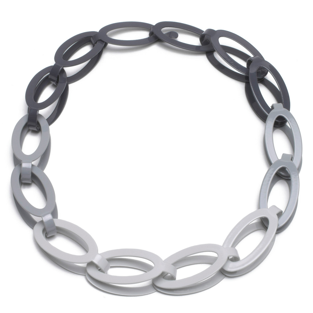 tomfoolery: Grey Gradient Chain Necklace by Ashley Buchanan