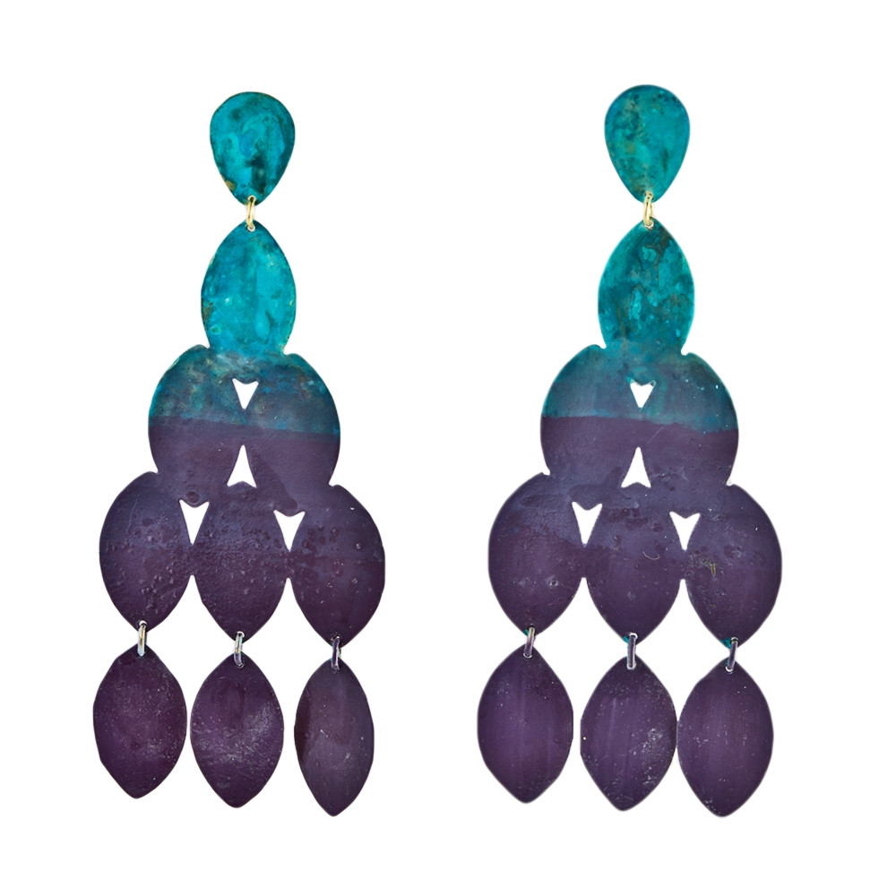 We Dream In Colour, Ocean Ombre 'Kiketta' Drop Earrings, Tomfoolery