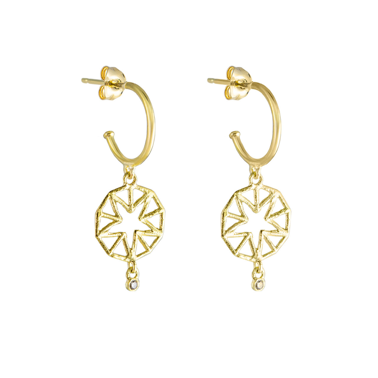 tomfoolery: Mini Hoop Diamond Earrings