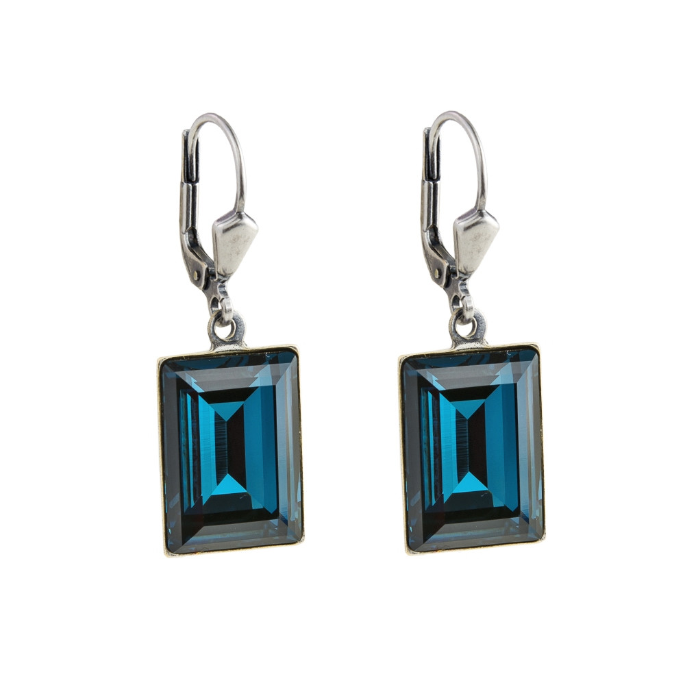 tomfoolery Crystal Flip Hook Earrings