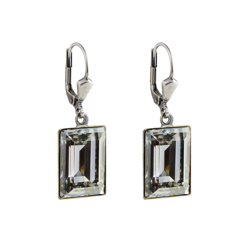 tomfoolery Crystal Flip Hook Earrings