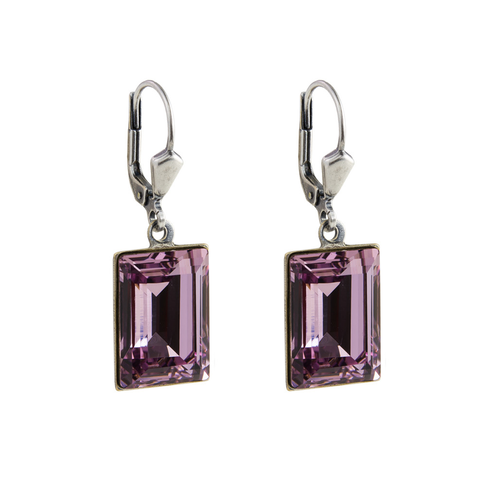 tomfoolery Crystal Flip Hook Earrings