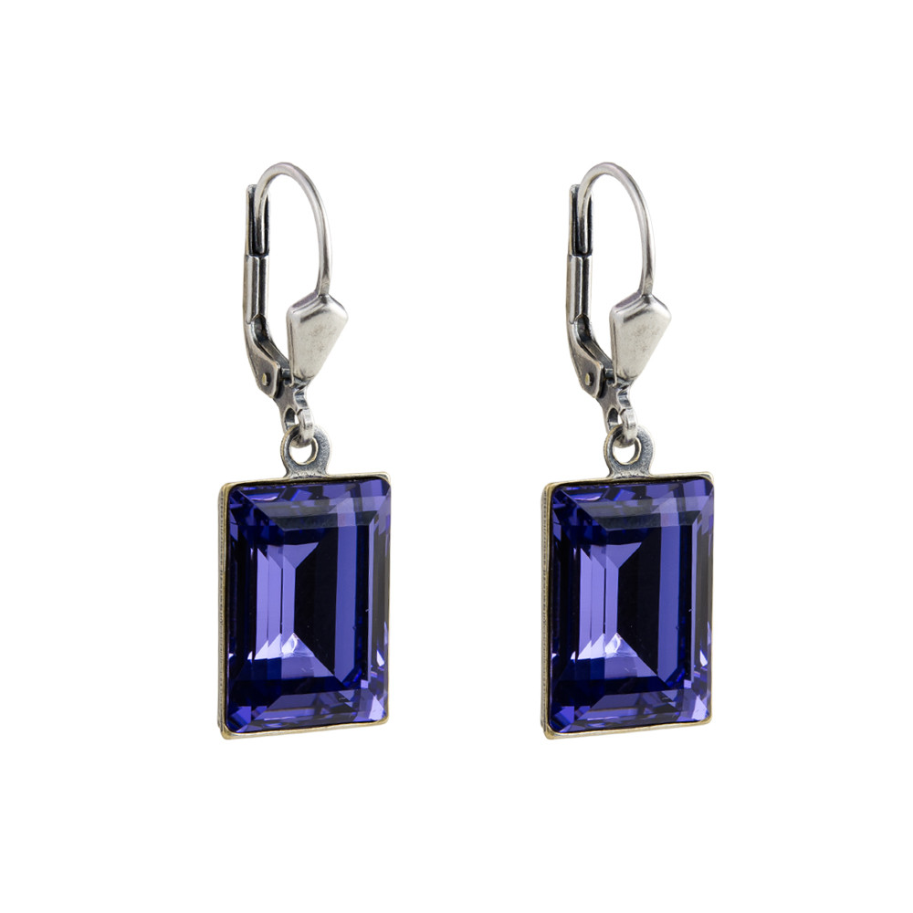 tomfoolery Crystal Flip Hook Earrings