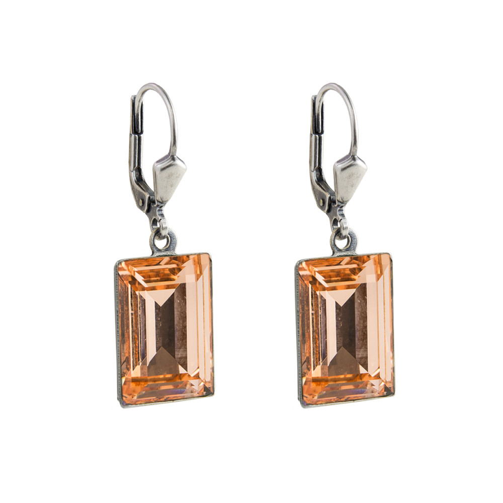 tomfoolery Crystal Flip Hook Earrings