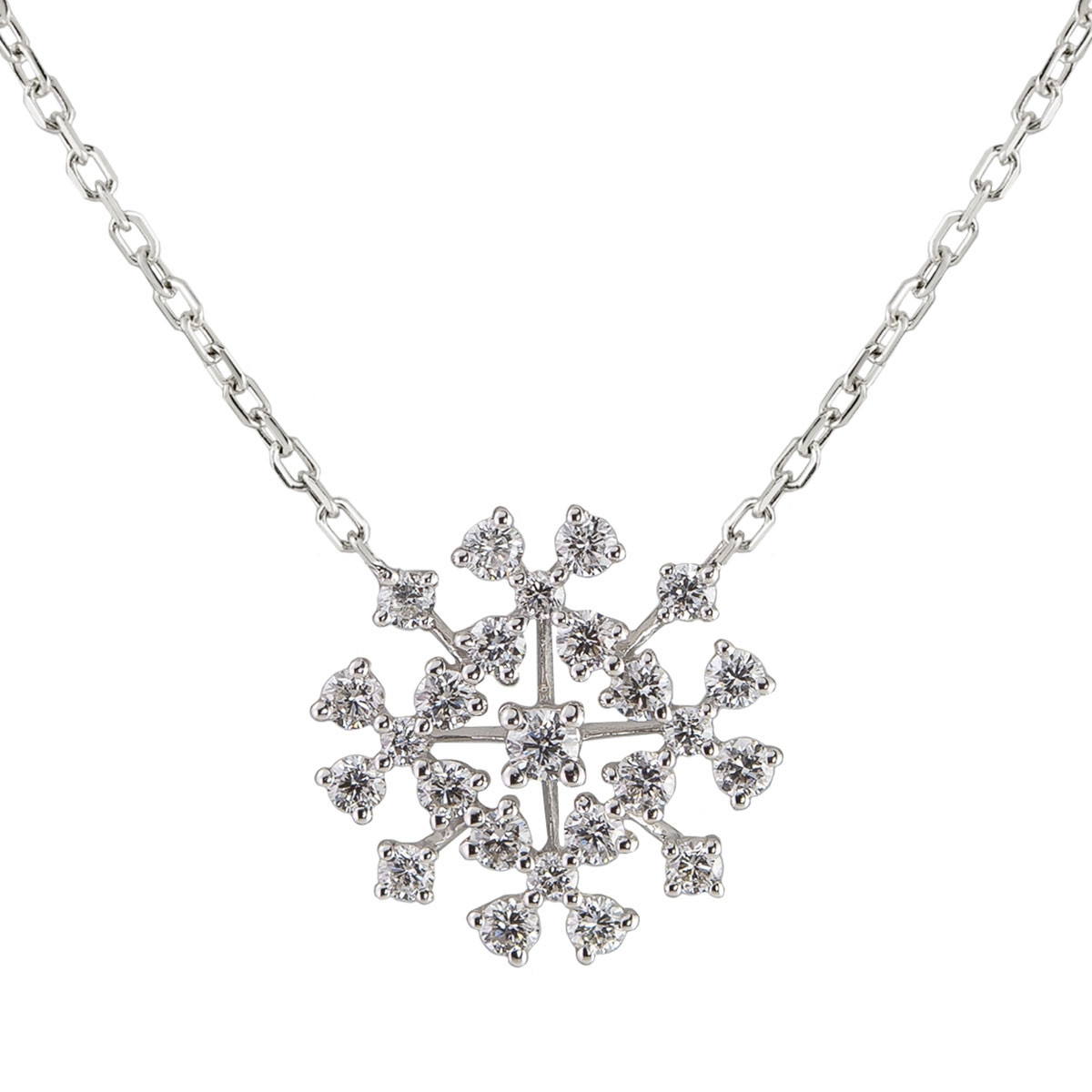 tf Diamonds, 18ct White Gold Constellation Diamond Necklace, tomfoolery