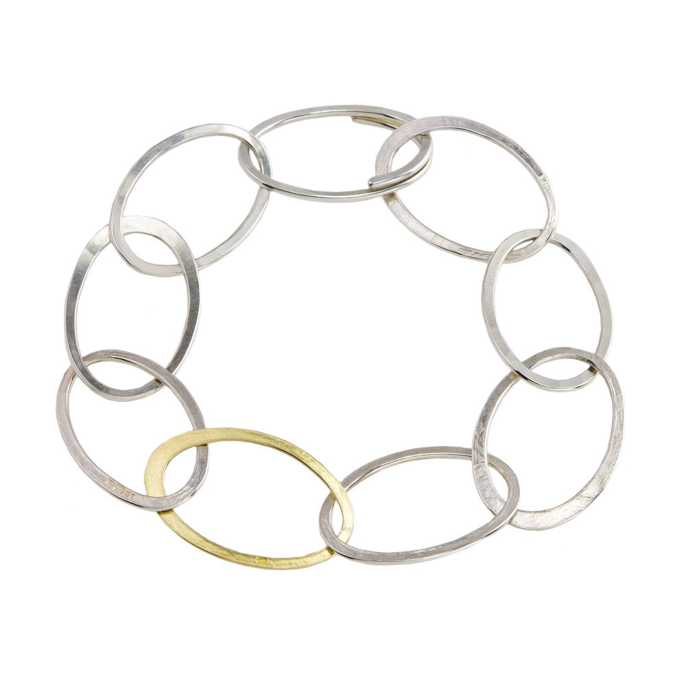 tomfoolery, Latham and Neve, Halo Silver & Gold Bracelet