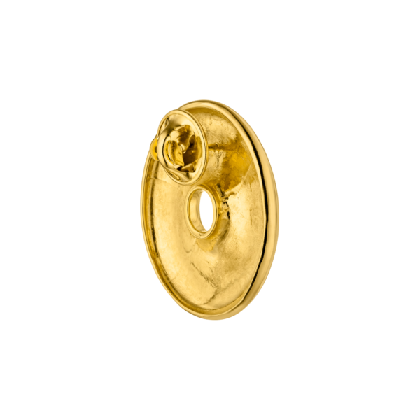 Nina Kastens, Gold-Plated Silver Donut Pin, Tomfoolery