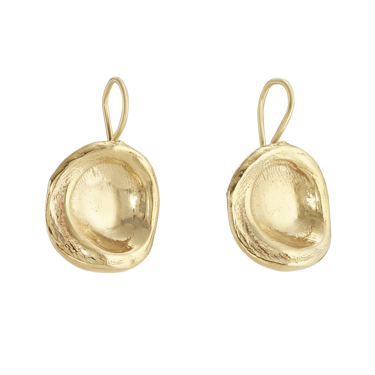 Tomfoolery, Gold Roma Hook Earrings, Karen Hallam